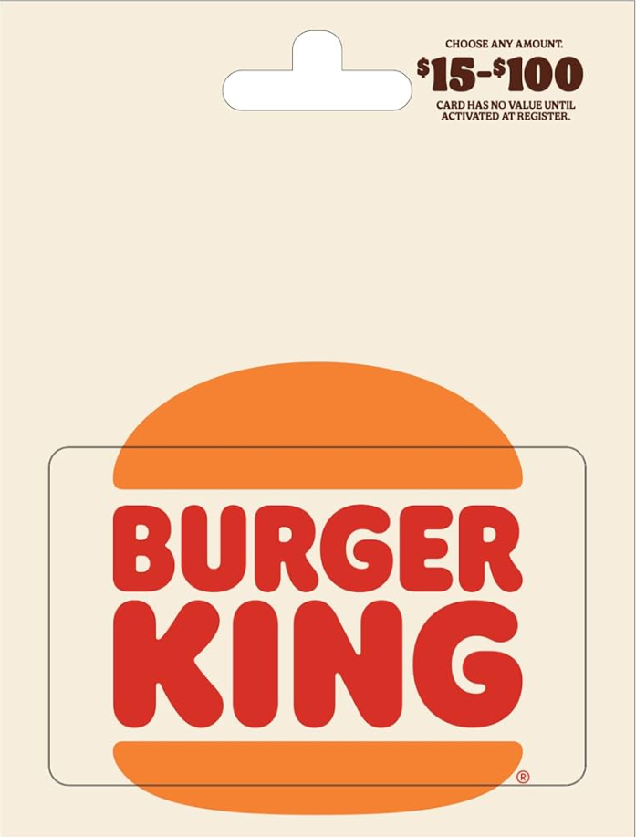 Burger King Gift Card Menu USA