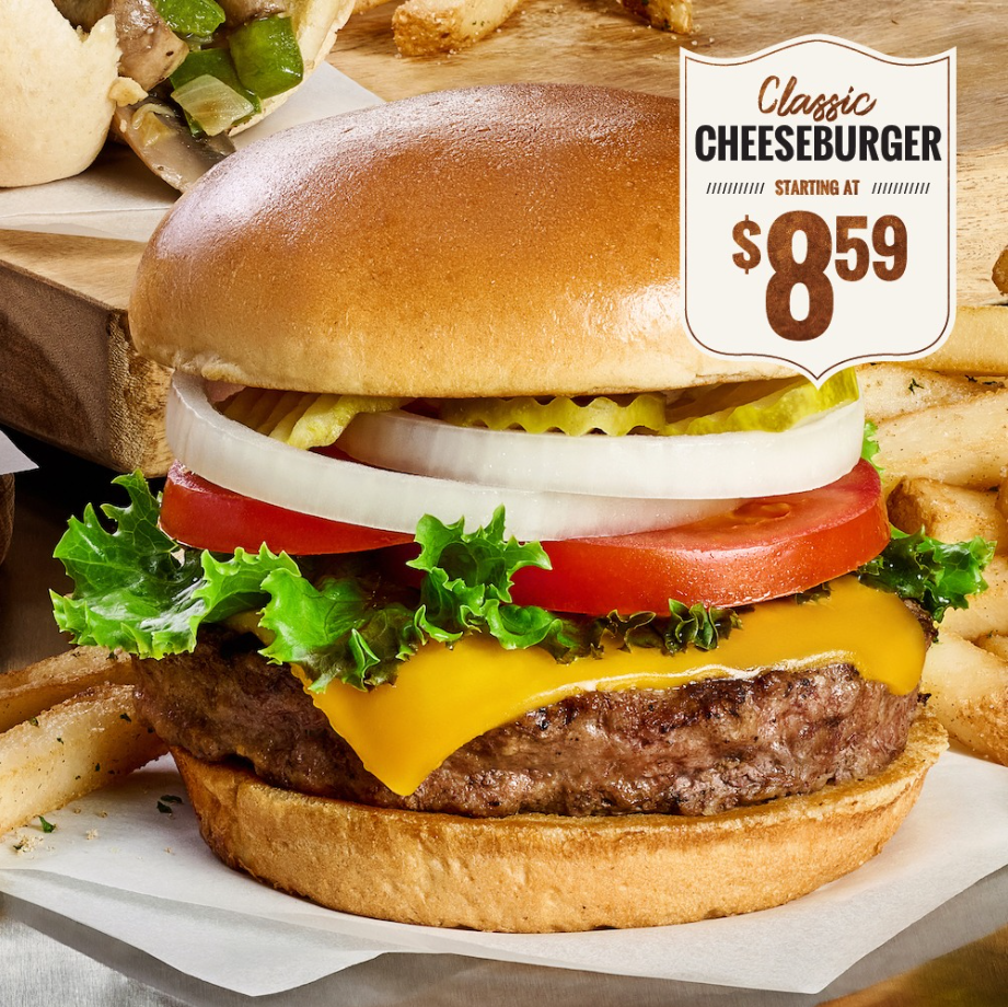 Cheddars Burgers Menu USA