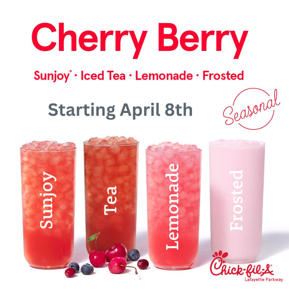 Chick-fil-A Beverages Menu USA