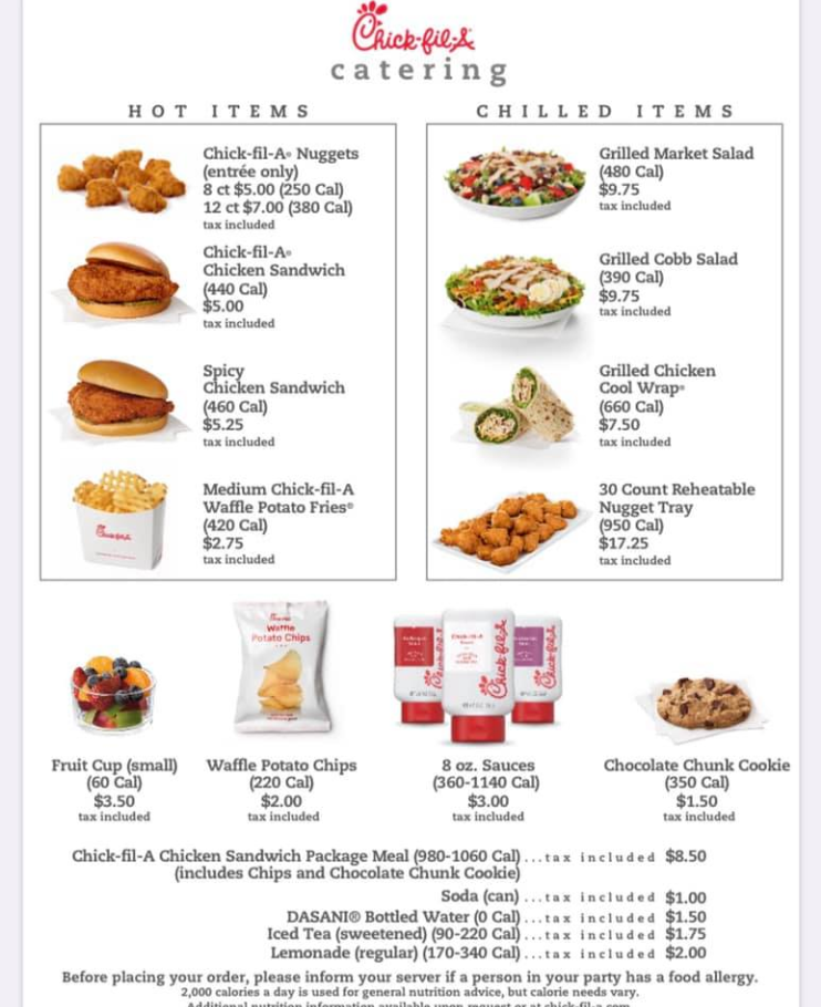 Chick-fil-A Catering Discounts Deal USA