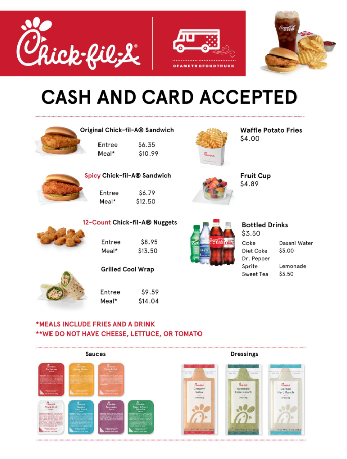 Chick-fil-A Menu Prices USA