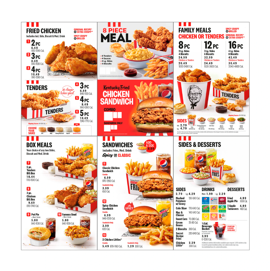 Deals At KFC Menu USA