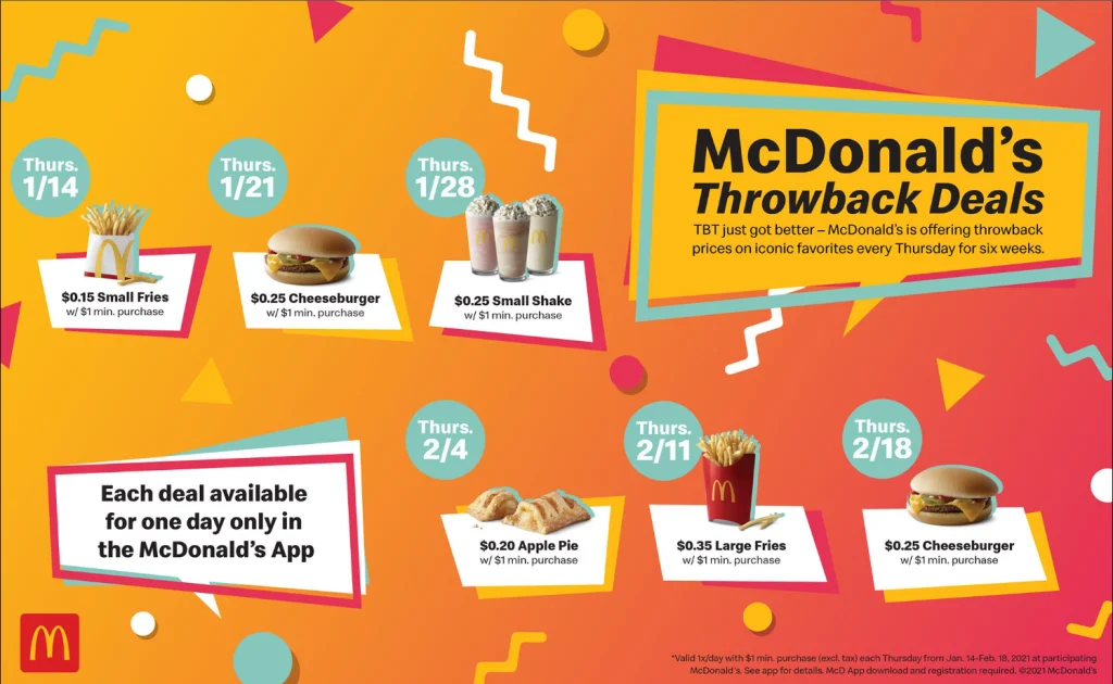 Deals At McDonald's Menu USA