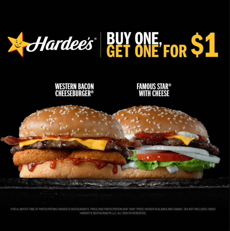 Hardee's Limited-Time Offers Deal USA