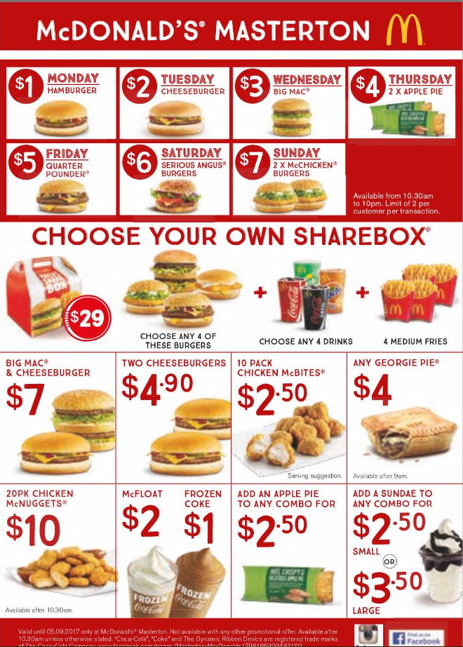 Items At McDonald's Menu With Prices USA