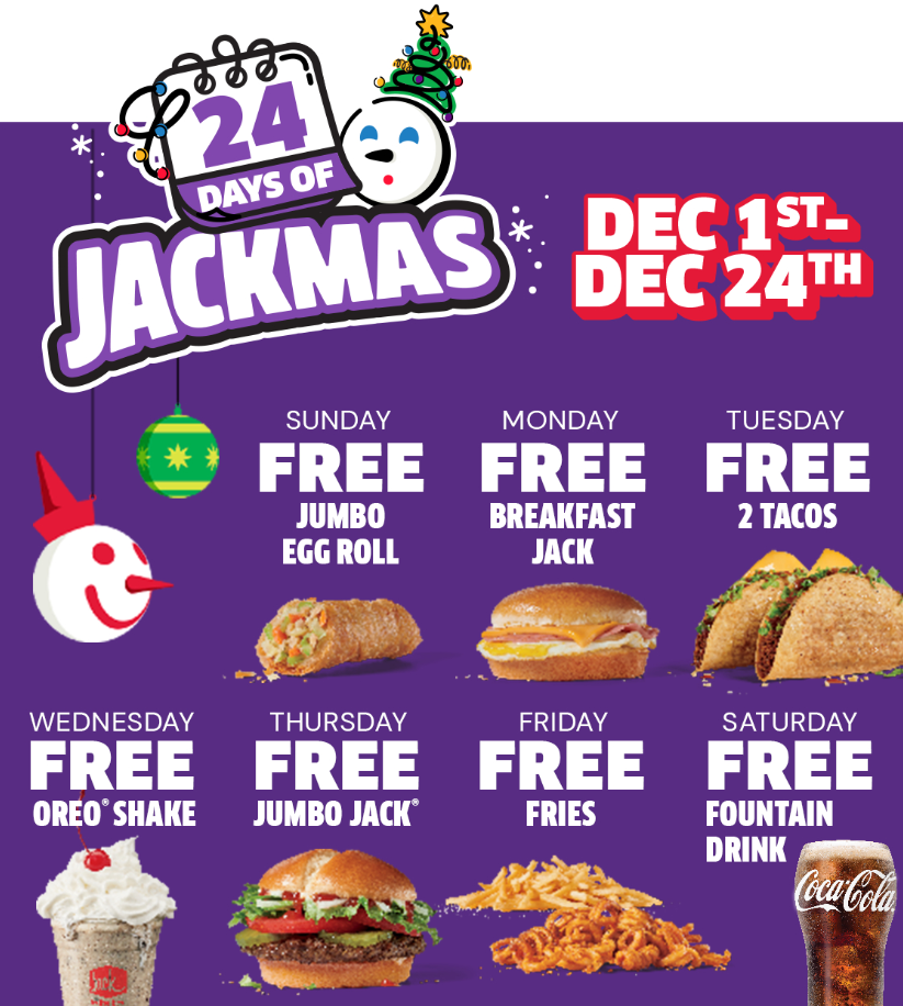 Jack In The Box Limited-Time Promotions Menu Deal USA