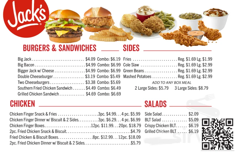 Jack In The Box Menu USA