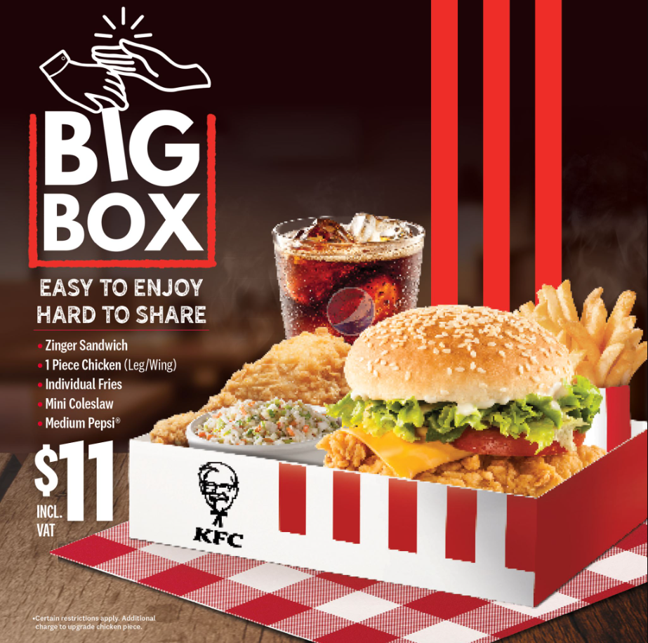 KFC Combo Meals Menu USA