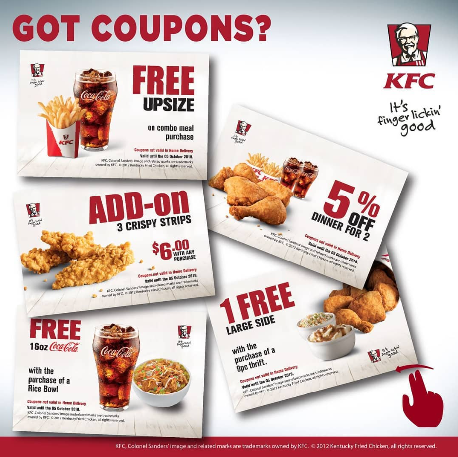 KFC Coupons and Discounts Deal USA