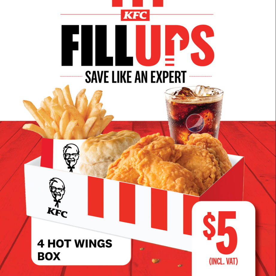 KFC Tenders Menu USA