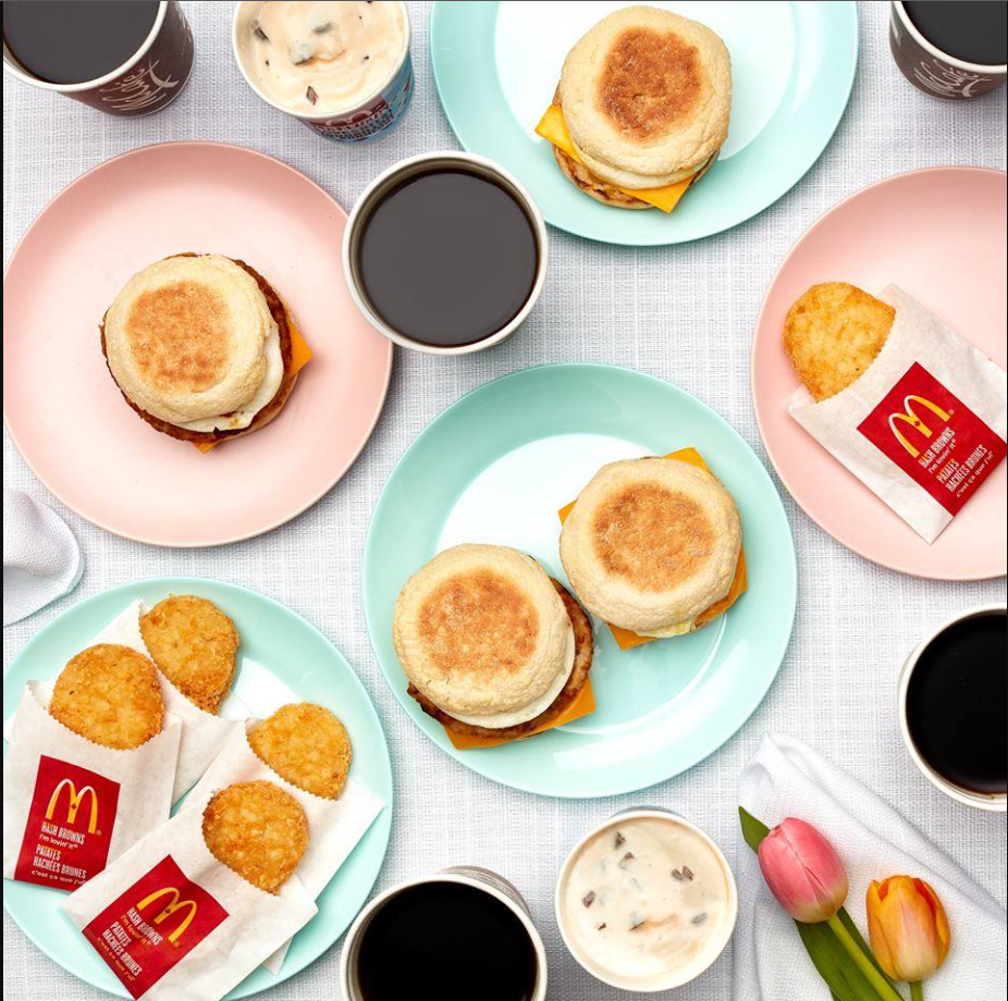 McDonald's Breakfast Combo Meals Menu USA