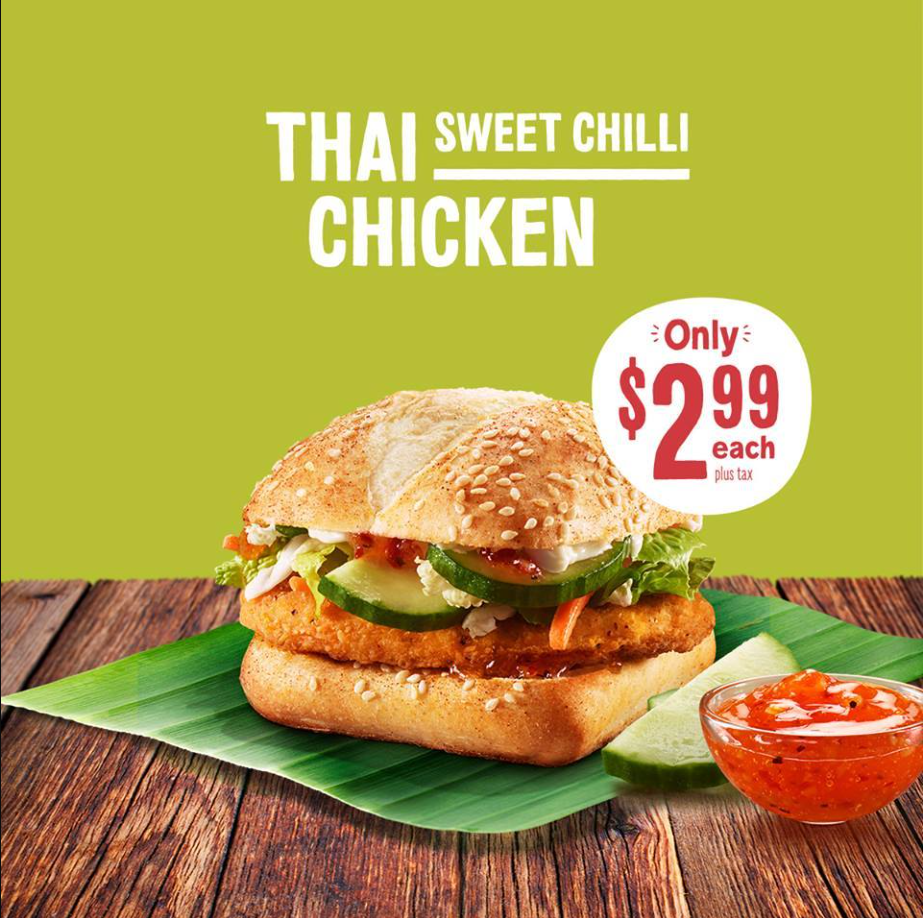 McDonald's Lunch Individual Items Menu USA