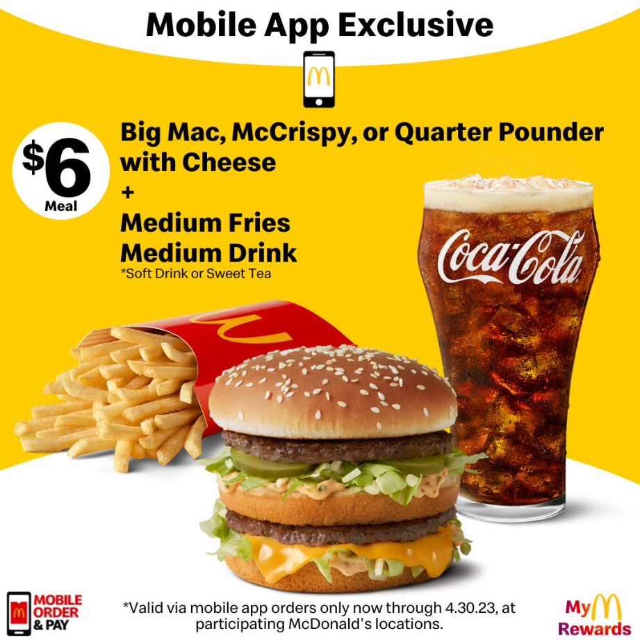 McDonald's McPick 2 for $5 Menu USA