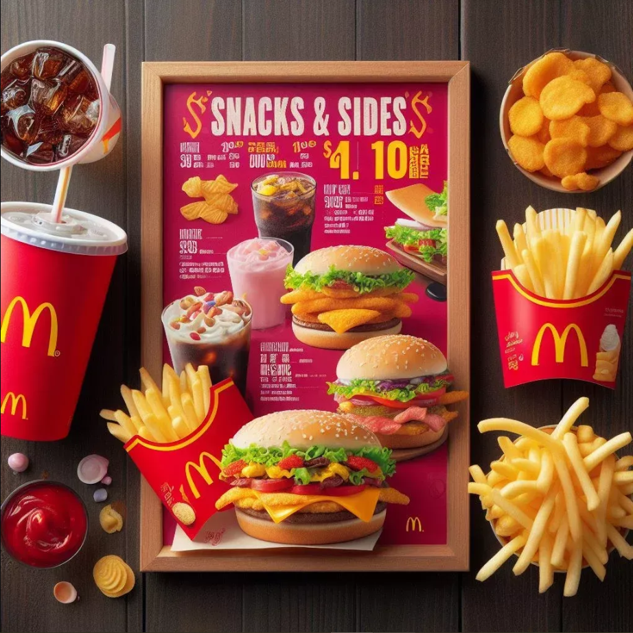 McDonald's Sides & More Menu USA