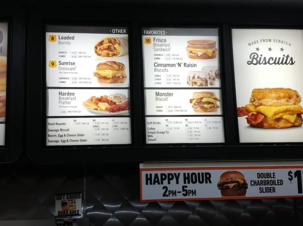 Order Hardee's Menu USA