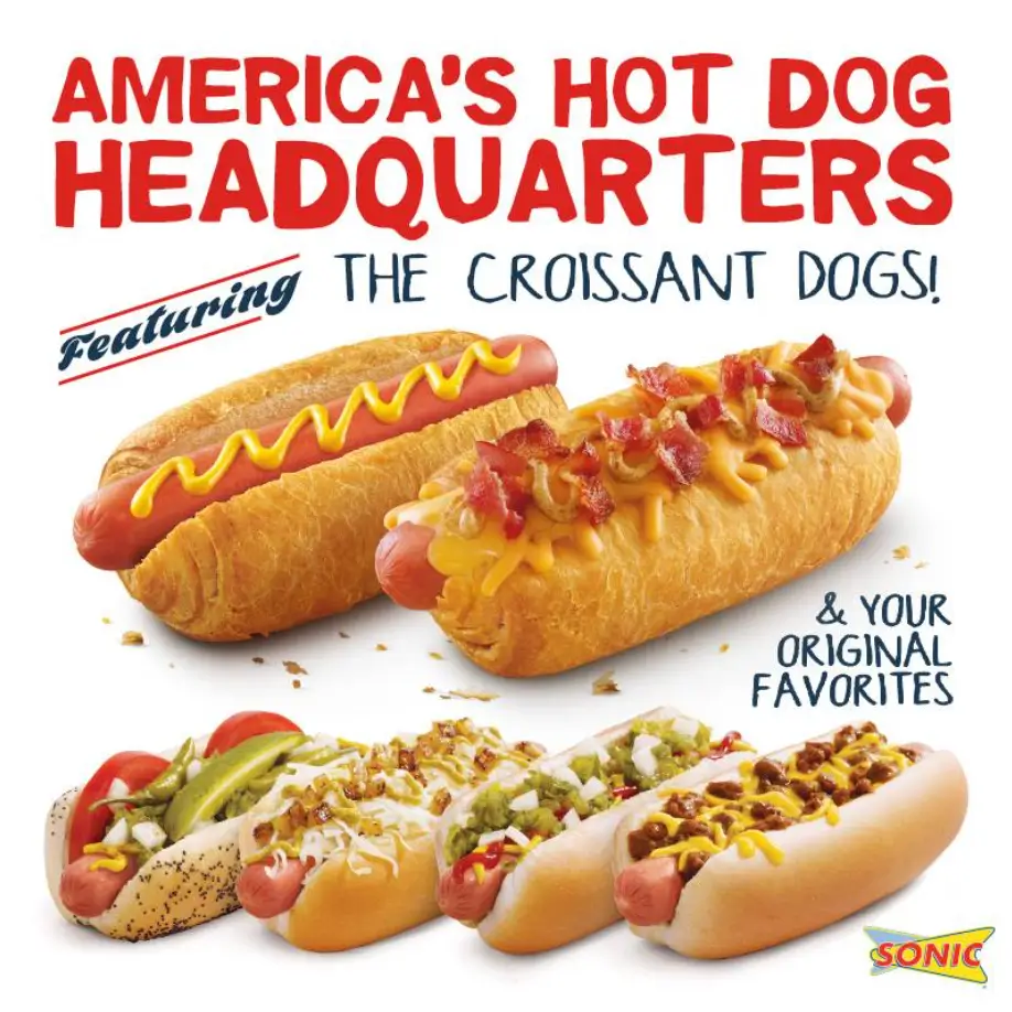 Sonic Hot Dogs Menu USA