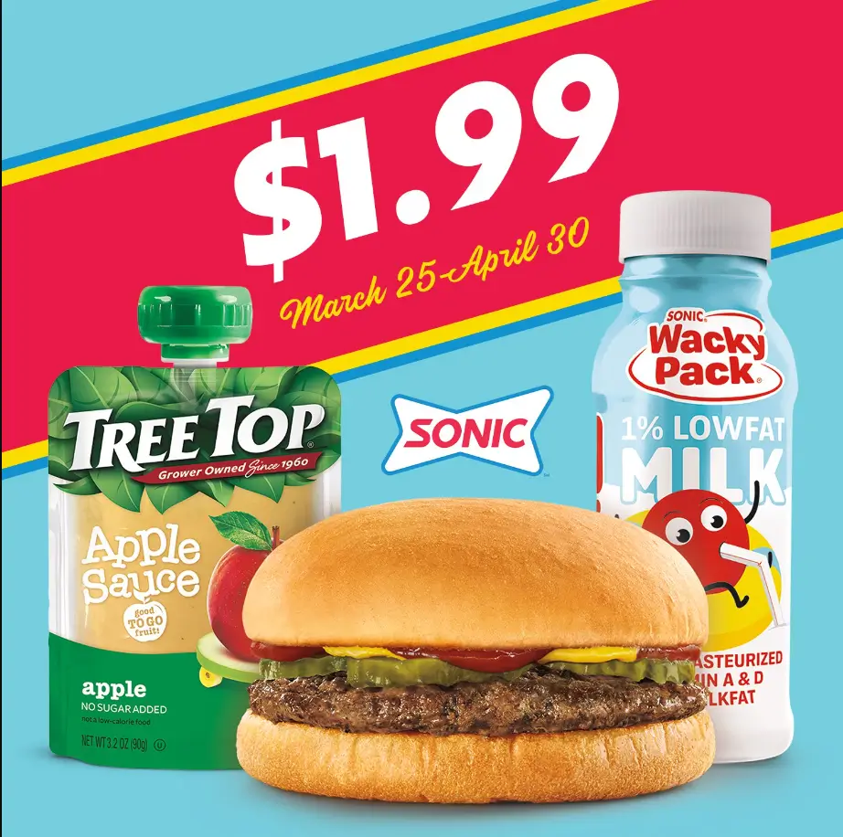 Sonic Limited-Time Promotions Menu Deal USA