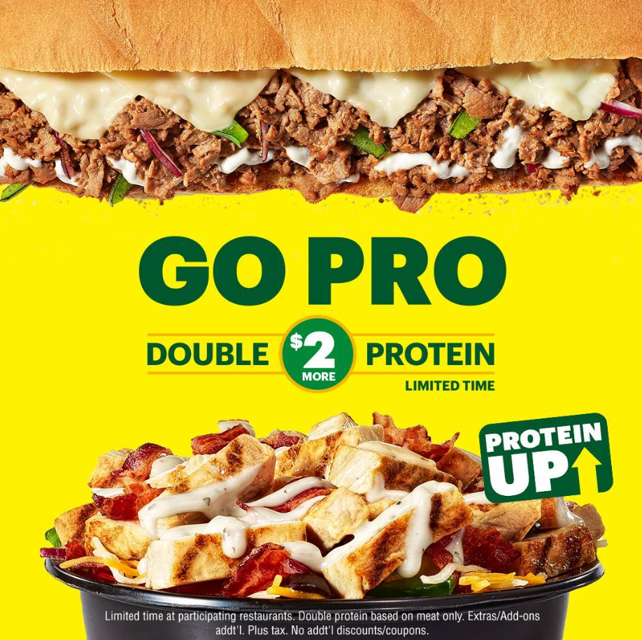 Subway No Bready Bowls™ Menu USA