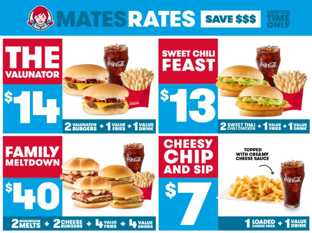 Wendy's Limited-Time Offers Menu Deal USA