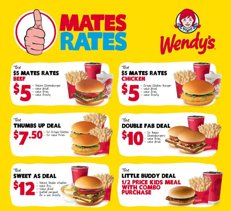 Wendy's Value Menu Deal USA