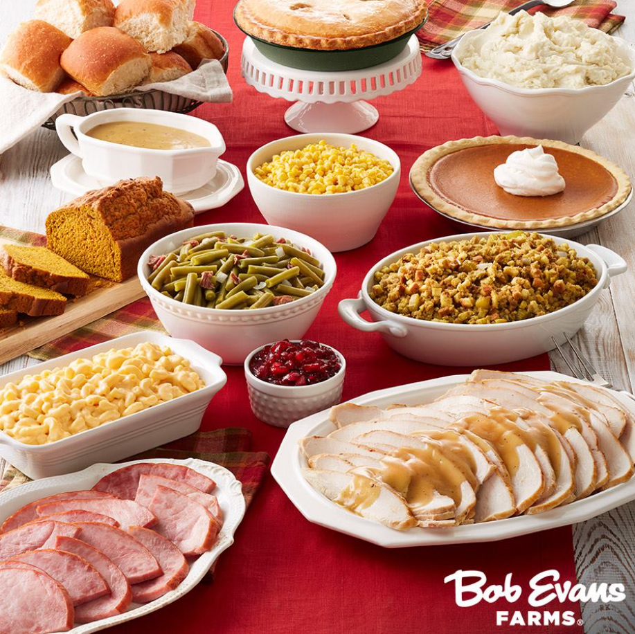 Bob Evans Dinner Bell Plates Menu USA