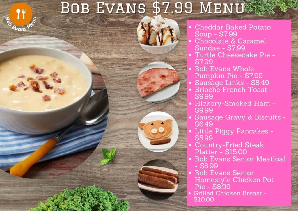 Bob Evans Seasonal Offers Menu Deal USA