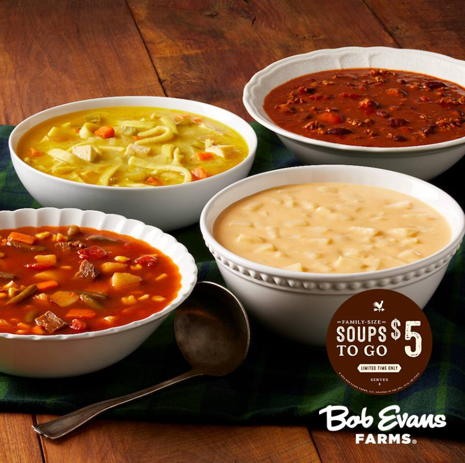 Bob Evans Soup Menu USA