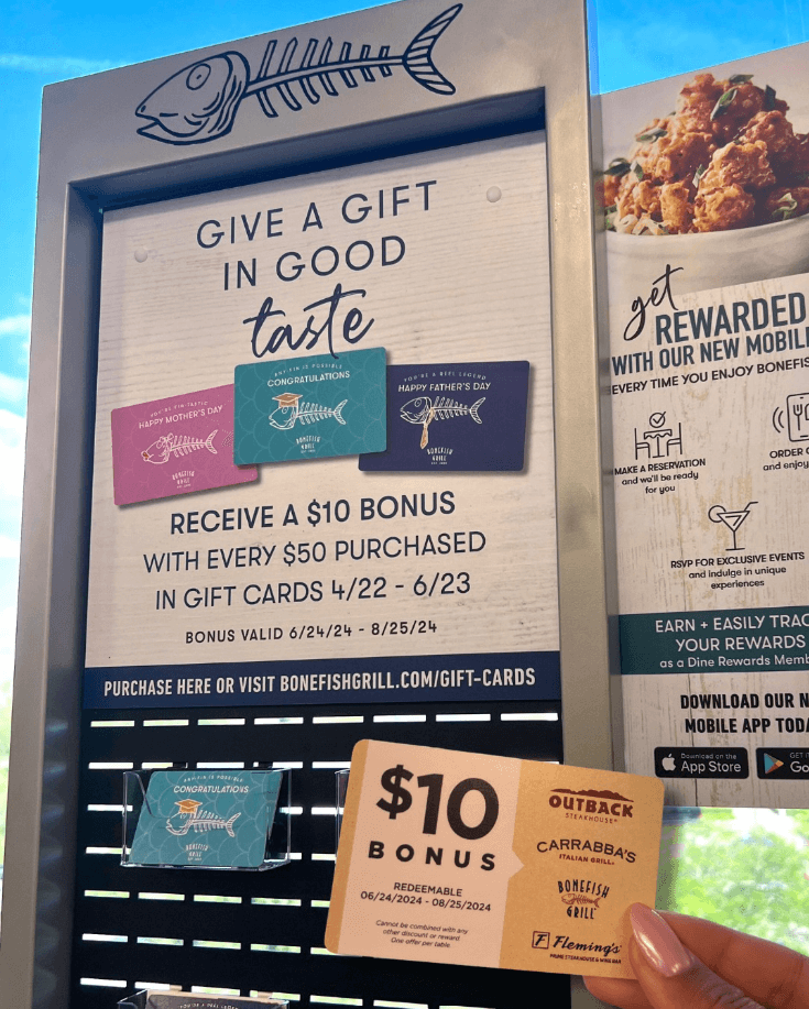 Bonefish Grill Loyalty Program Deal USA