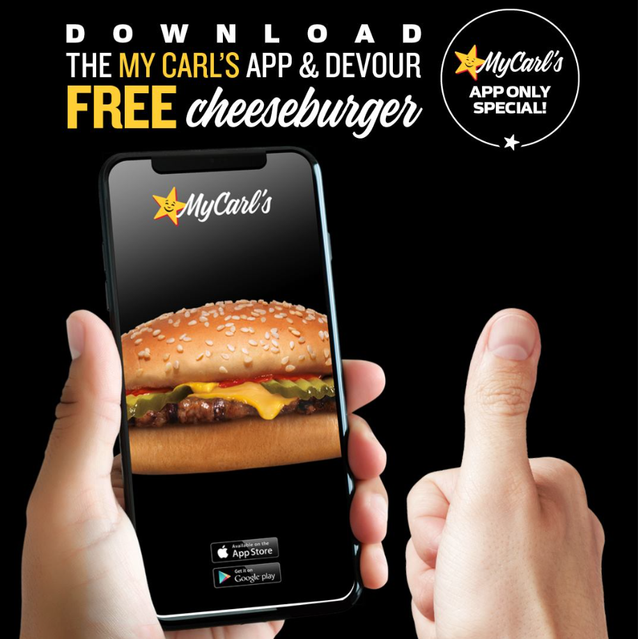 Carl's Jr. App-Exclusive Deals Menu USA