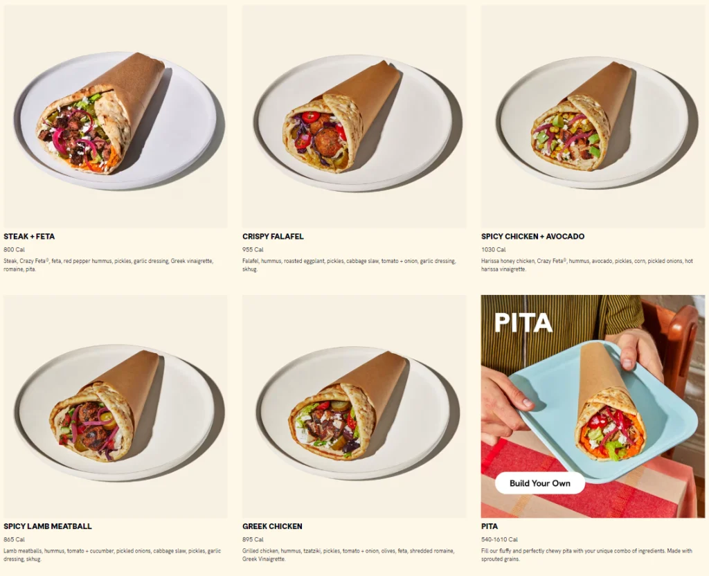 Cava Pitas Menu USA