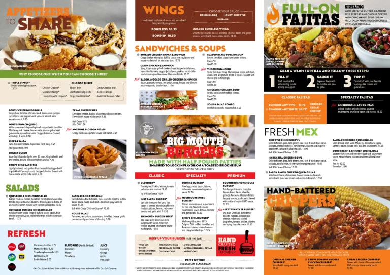 Chili's Menu USA