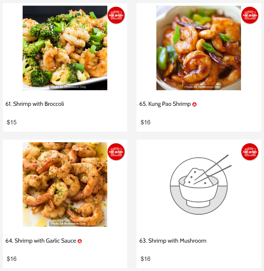 China Wok Seafood Menu USA