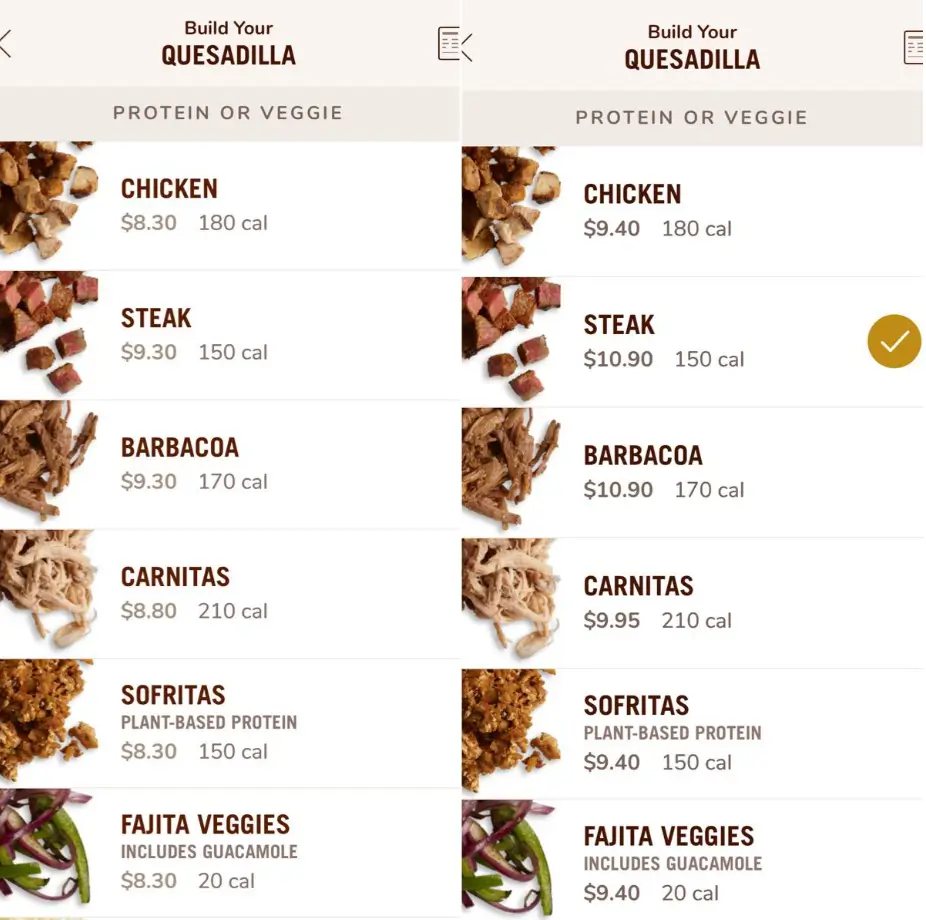 Chipotle Family Meal Deals Menu USA