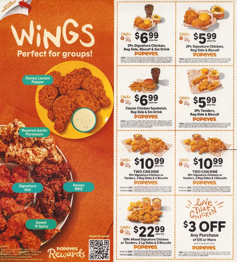 Coupons & Promo Code For Popeyes Menu USA