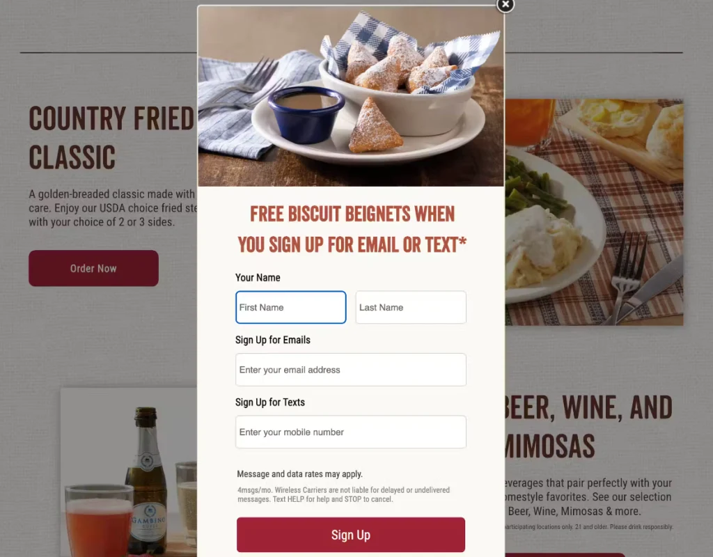 Cracker Barrel Online Ordering Discounts Menu Deal USA