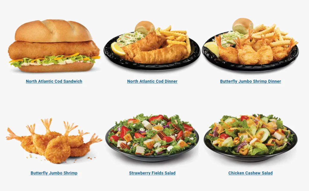 Culver's Seafood & Salads Menu USA