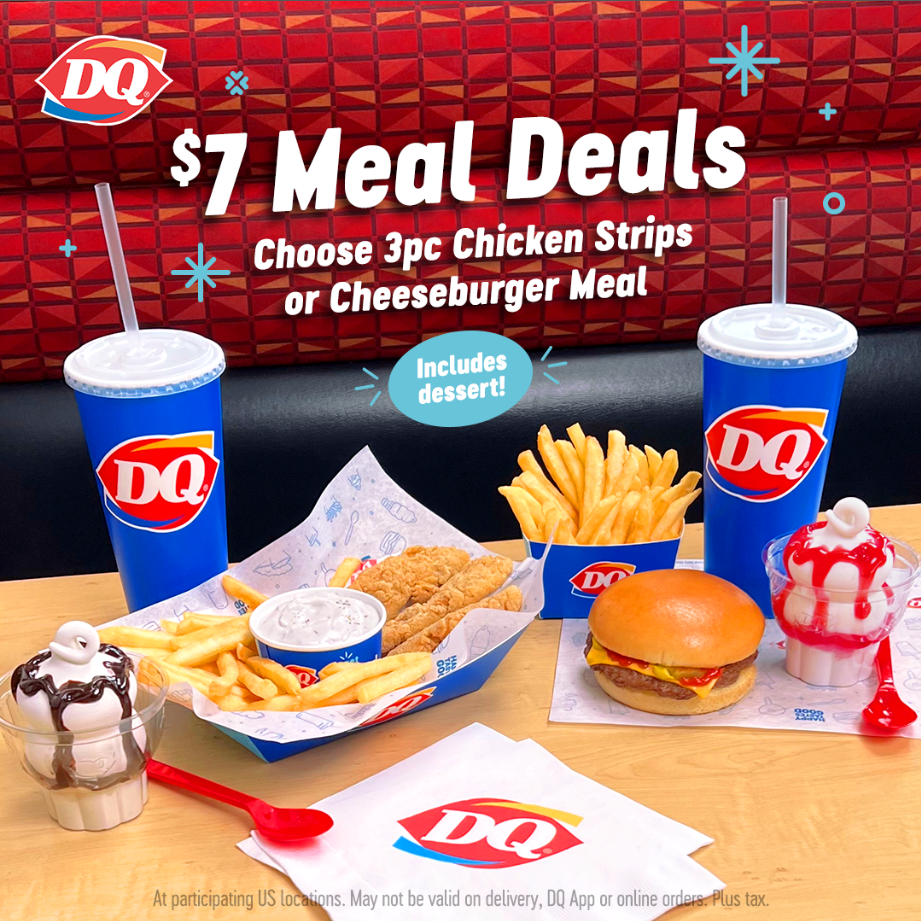 Dairy Queen $7 Meal Deals Menu USA