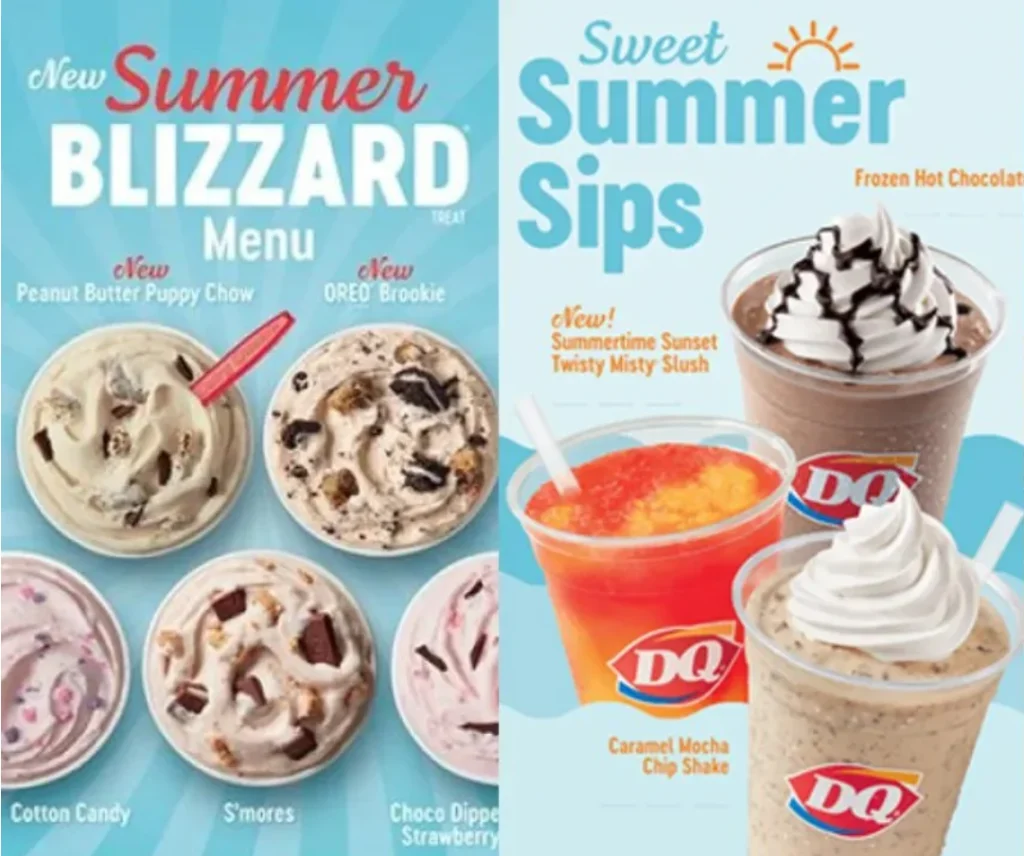 Dairy Queen New Items Menu USA