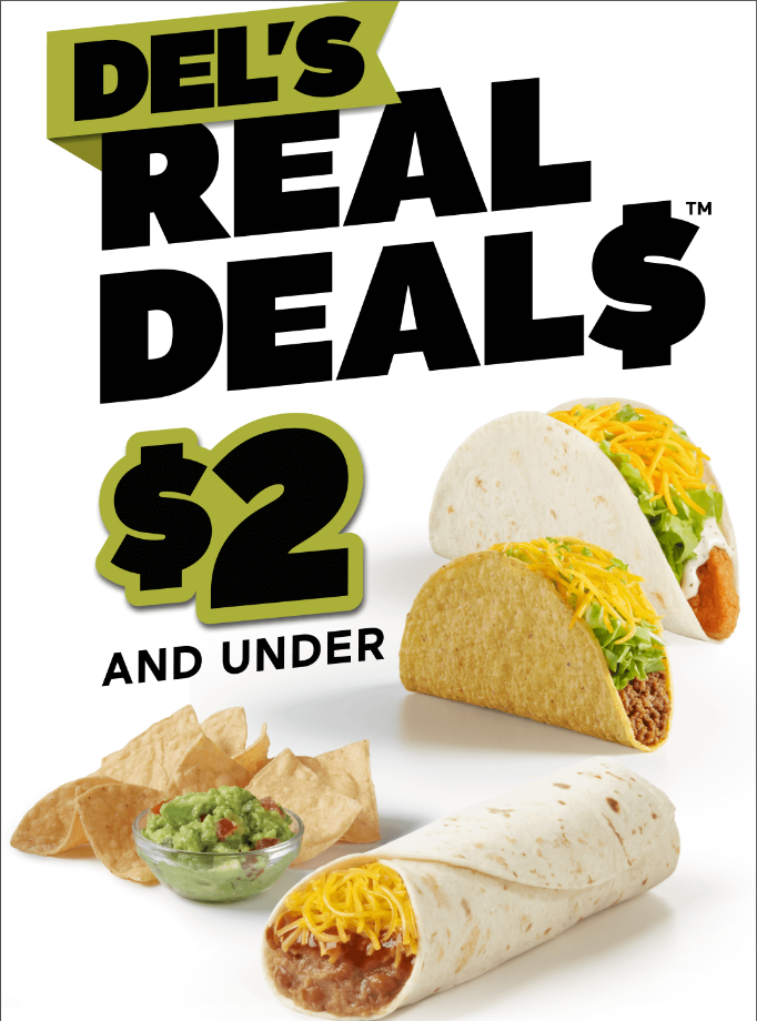 Del Taco Epic Deals Menu USA