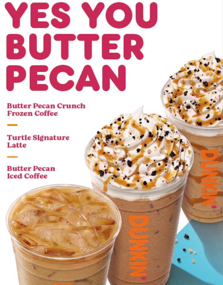 Dunkin Donuts Iced Drinks Menu USA