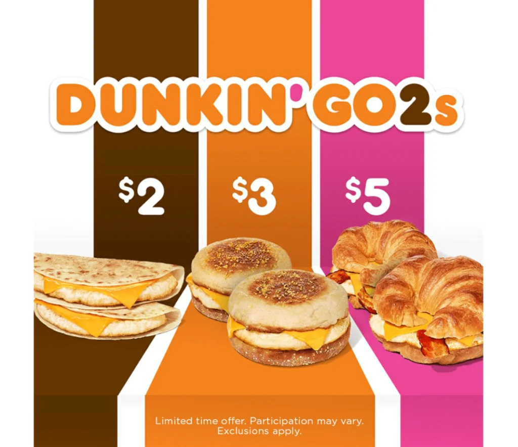 Dunkin Donuts Sandwiches & Wraps Menu USA