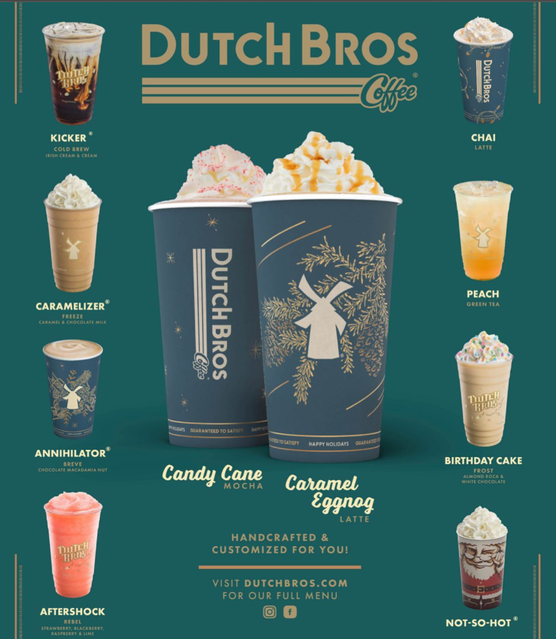 Dutch Bros Chai Menu USA