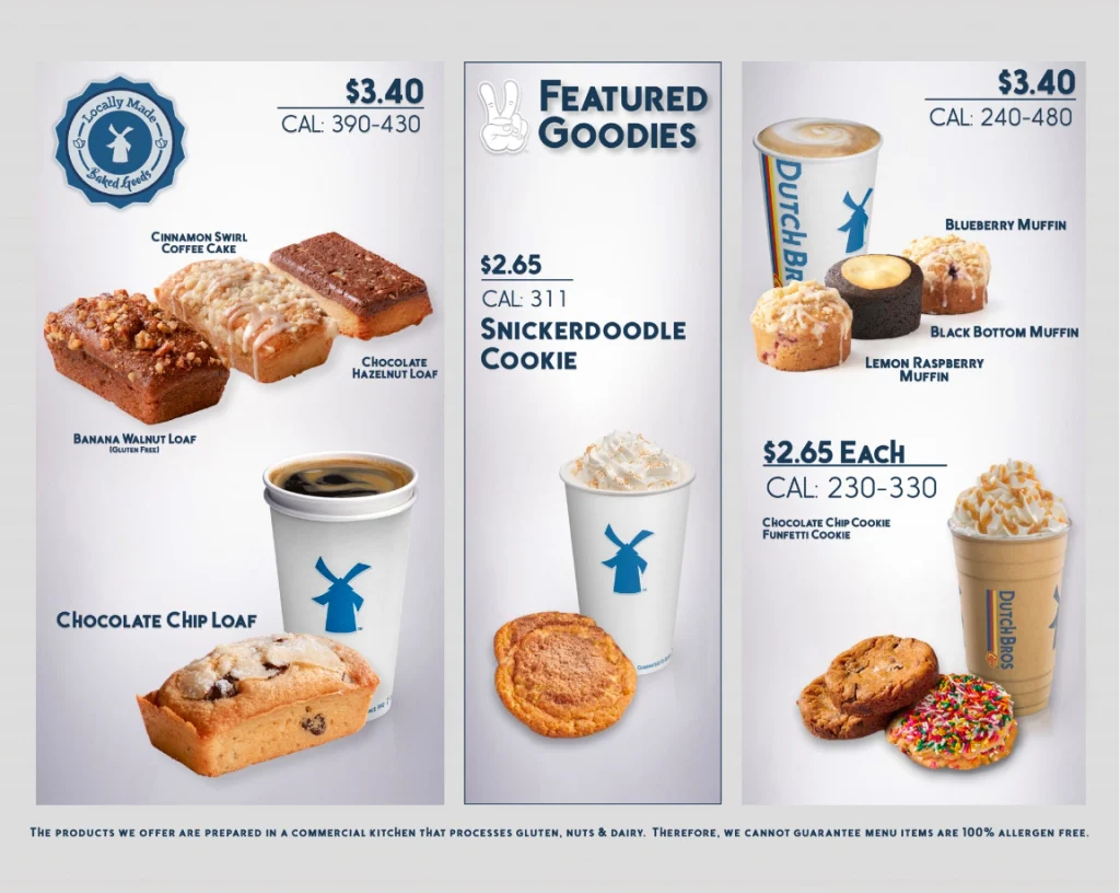 Dutch Bros Featured Goodies Menu USA