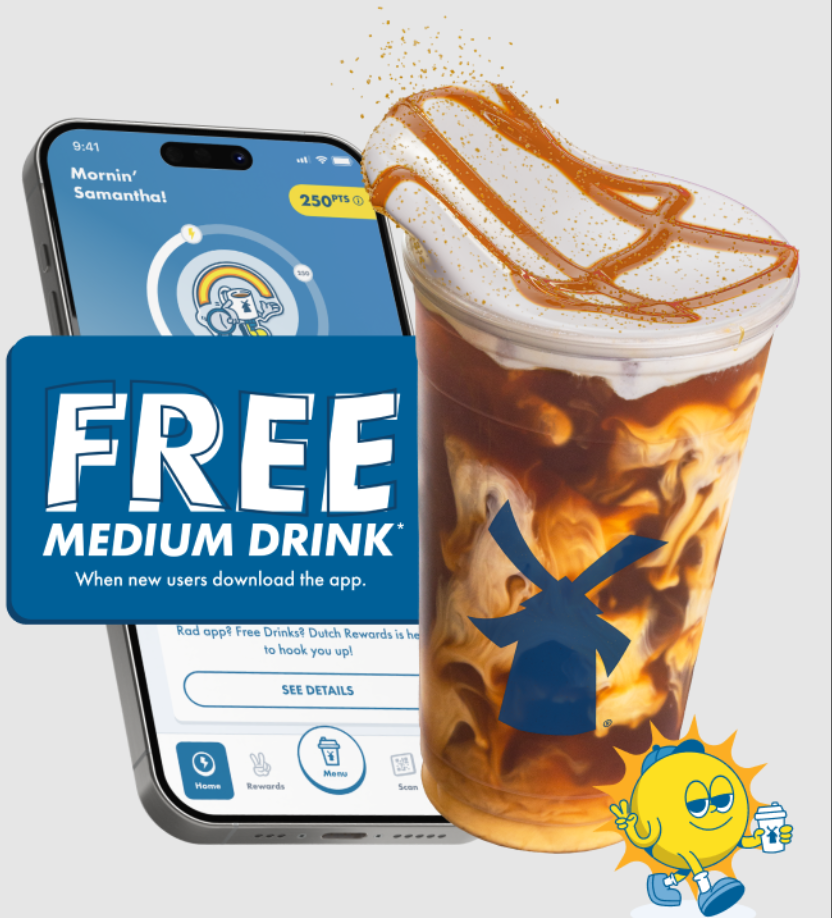 Dutch Bros Loyalty Program Menu Deal USA