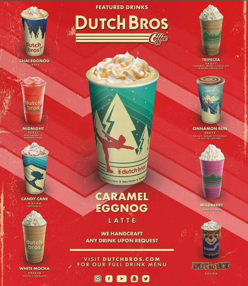 Dutch Bros Seasonal Specials Menu Deal USA