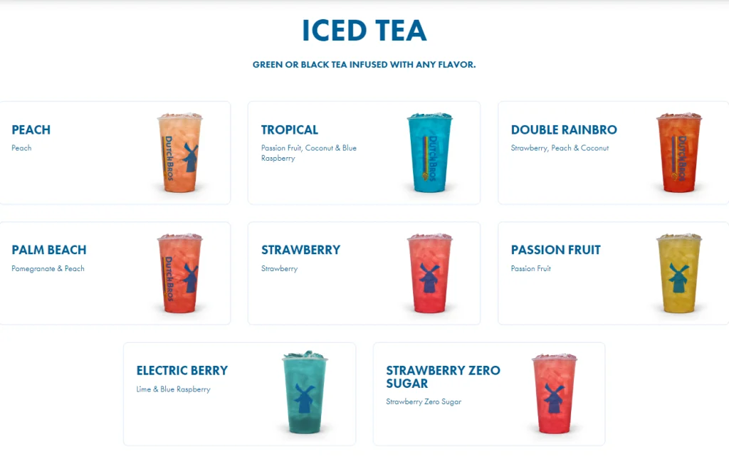 Dutch Bros Tea Menu USA