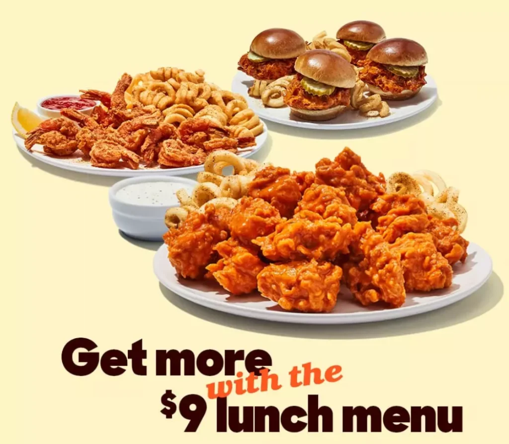 Hooters Meal Deals Menu Deal USA