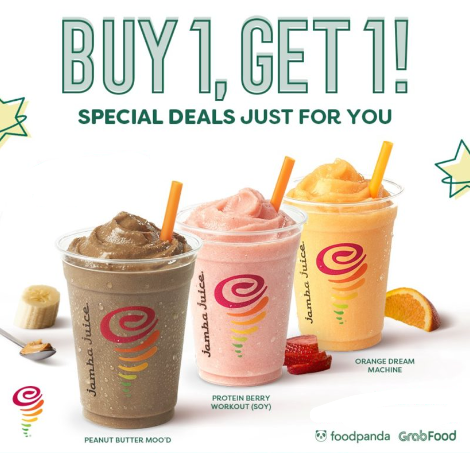 Jamba Juice Buy One, Get One Free Menu Deal USA