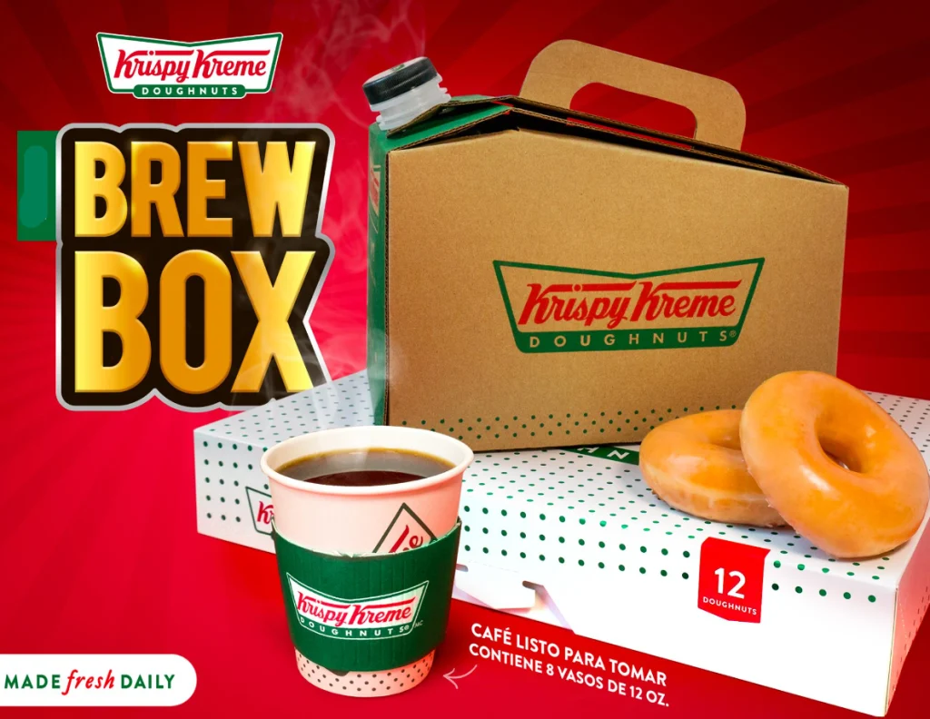 Krispy Kreme Coffee Brew Box Menu USA