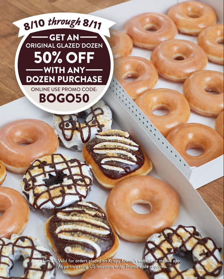 Krispy Kreme Seasonal Specials Menu Deal USA